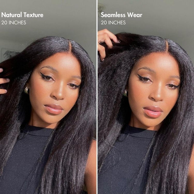 β¨ Real Hair Look π | 24" Kinky Straight | Glueless & Gorgeous πββοΈ