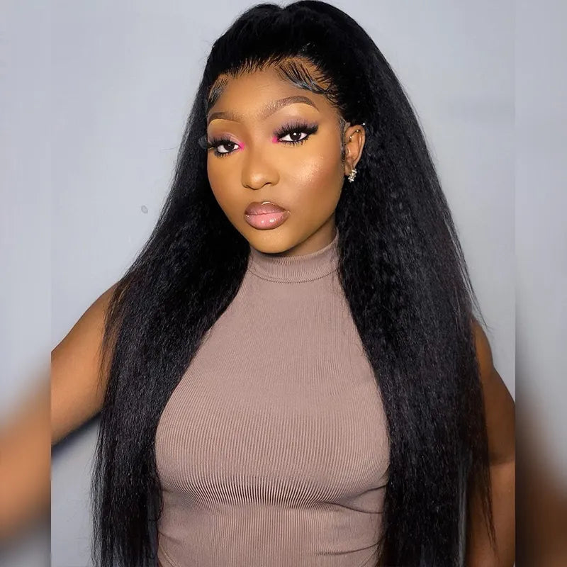 β¨ Real Hair Look π | 24" Kinky Straight | Glueless & Gorgeous πββοΈ