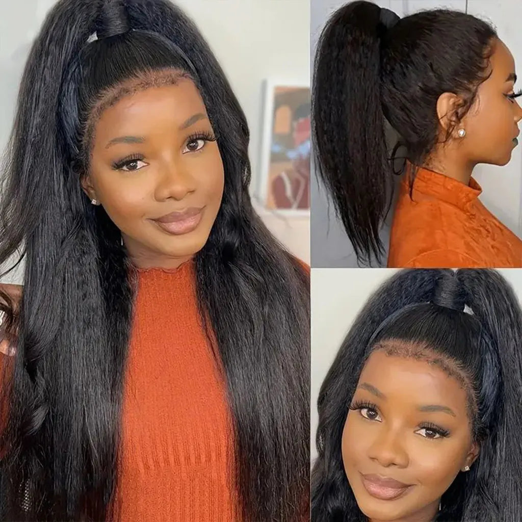 β¨ Real Hair Look π | 24" Kinky Straight | Glueless & Gorgeous πββοΈ