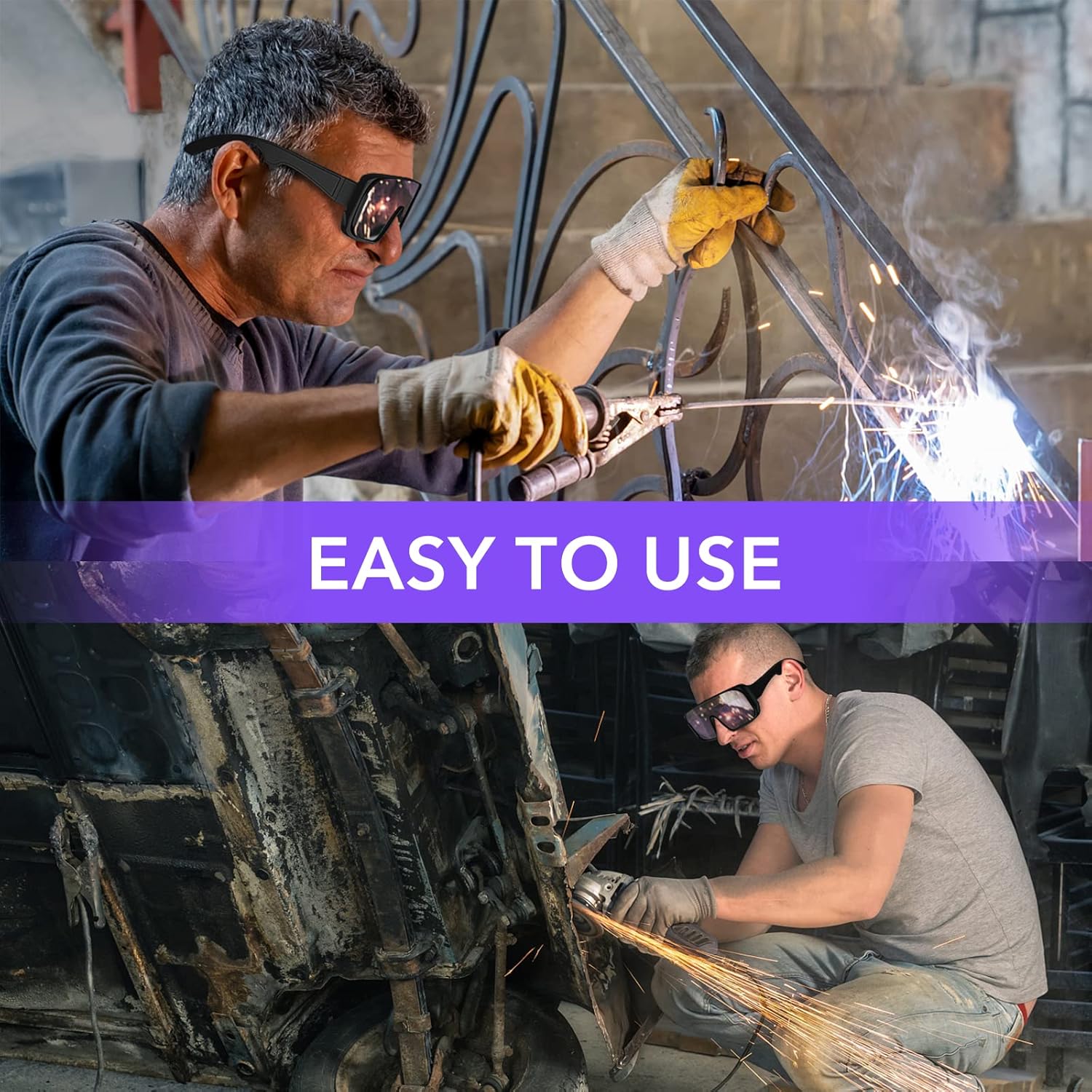 🛠️ Hot Deal ! – Solar Auto-Darkening Welding Goggles – Eye Protection with Smart Light Control