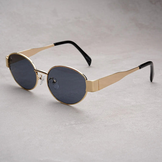 Small Metal Frame Oval Sunglasses For Women Fashion Luxury Shades Uv Eyewear Men Vintage Sun Glasses