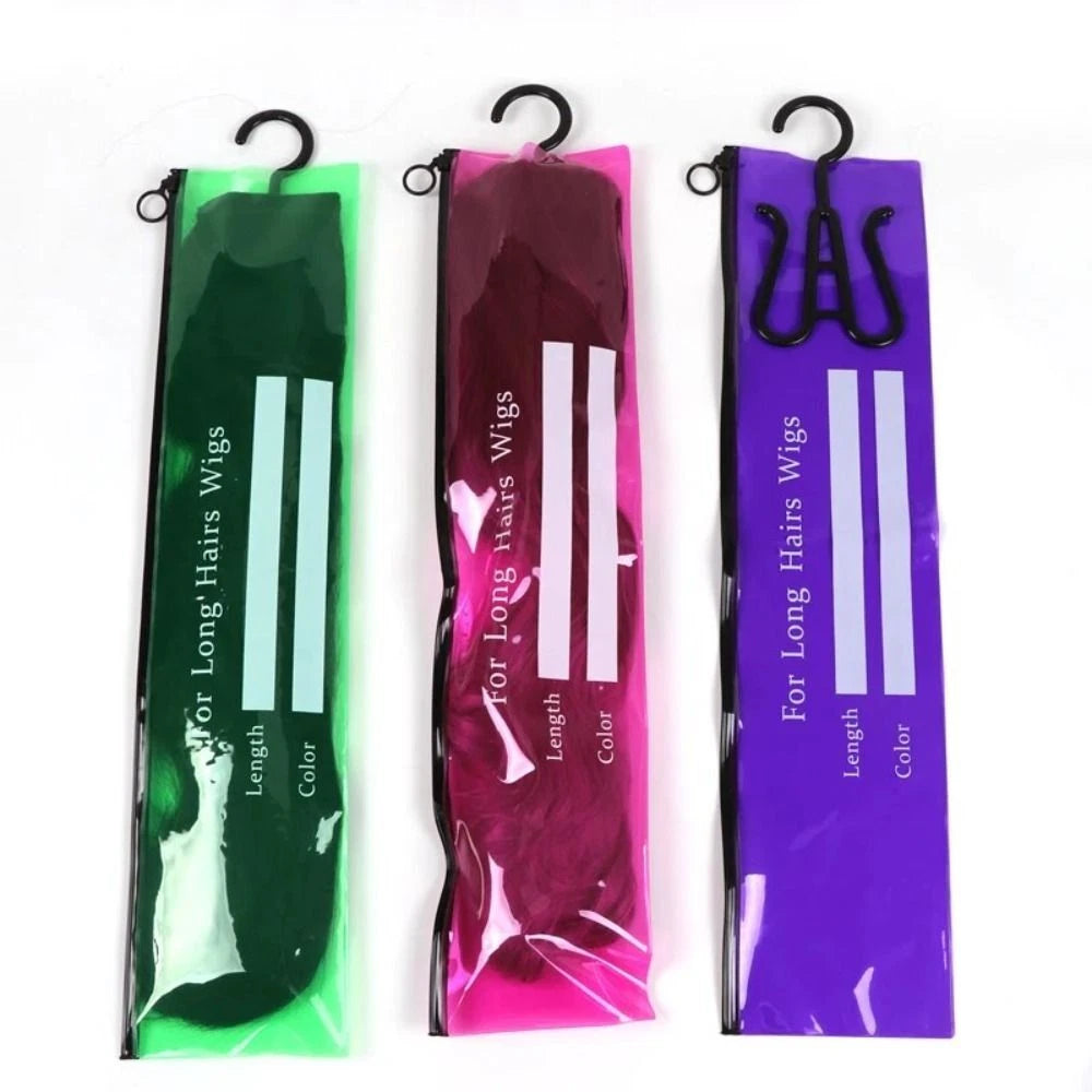 ✨ 4PCS Wig Storage Set – Dustproof Bags & Hangers for Tangle-Free Wigs 💇‍♀️