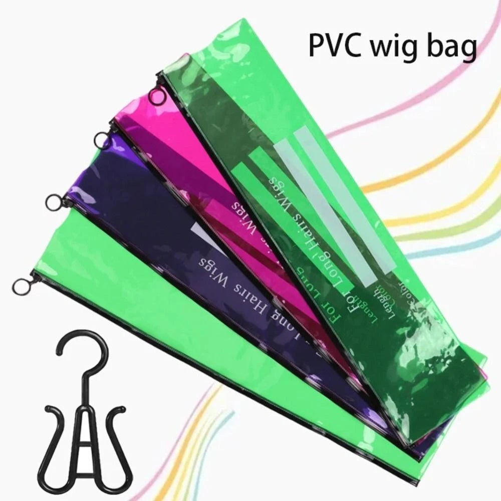 ✨ 4PCS Wig Storage Set – Dustproof Bags & Hangers for Tangle-Free Wigs 💇‍♀️