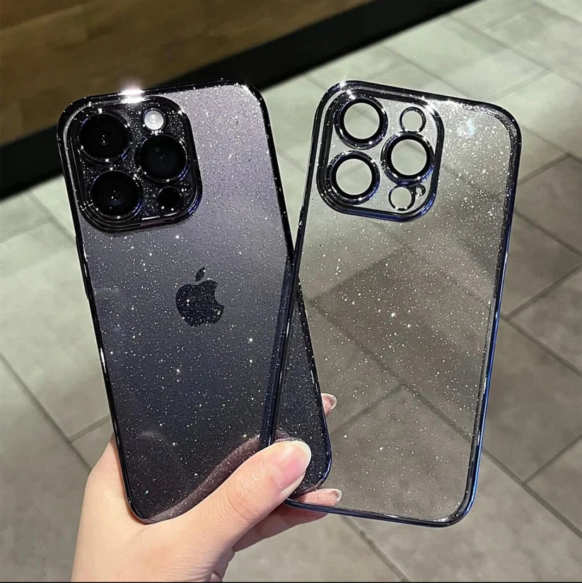 【Hot Sale 💖】Shine Like a Star! 🌟 Ultimate Transparent Glitter Case for iPhone – Glamour & Protection in One
