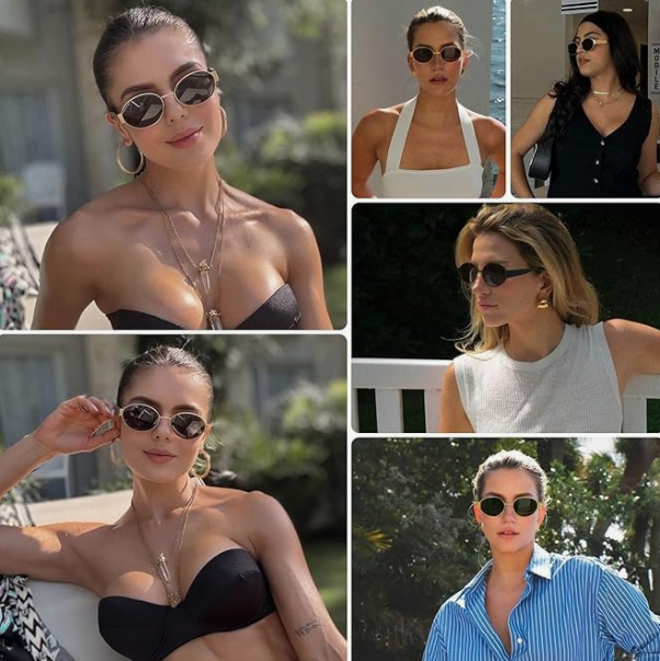🔥HOT SALE | Trendy Oval Sunglasses – Metal Frame, Vintage Style, UV Protection 😎 Fashion Shades for Men & Women!