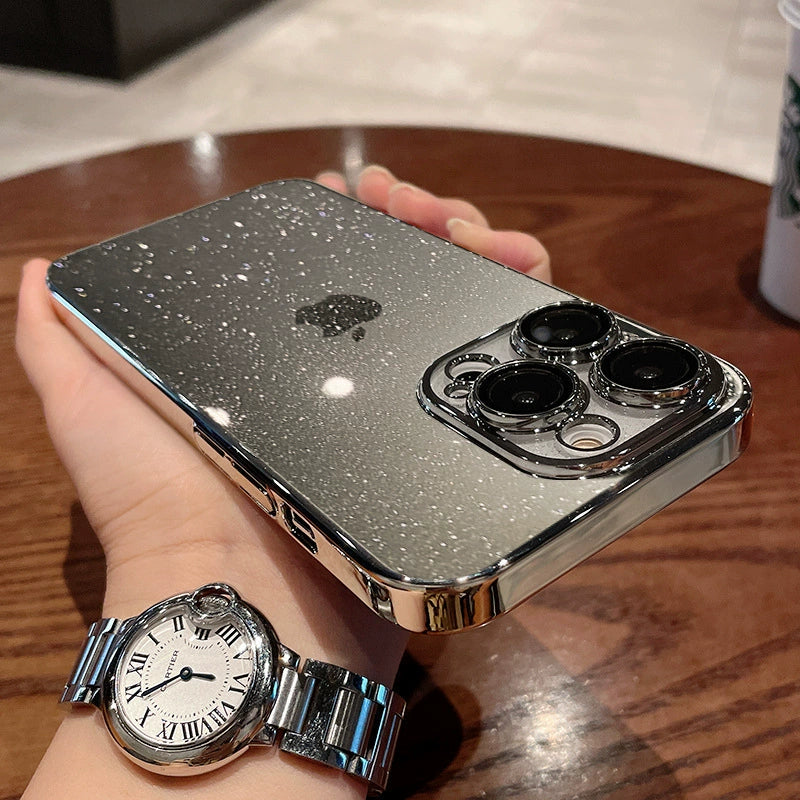 【Hot Sale 💖】Shine Like a Star! 🌟 Ultimate Transparent Glitter Case for iPhone – Glamour & Protection in One