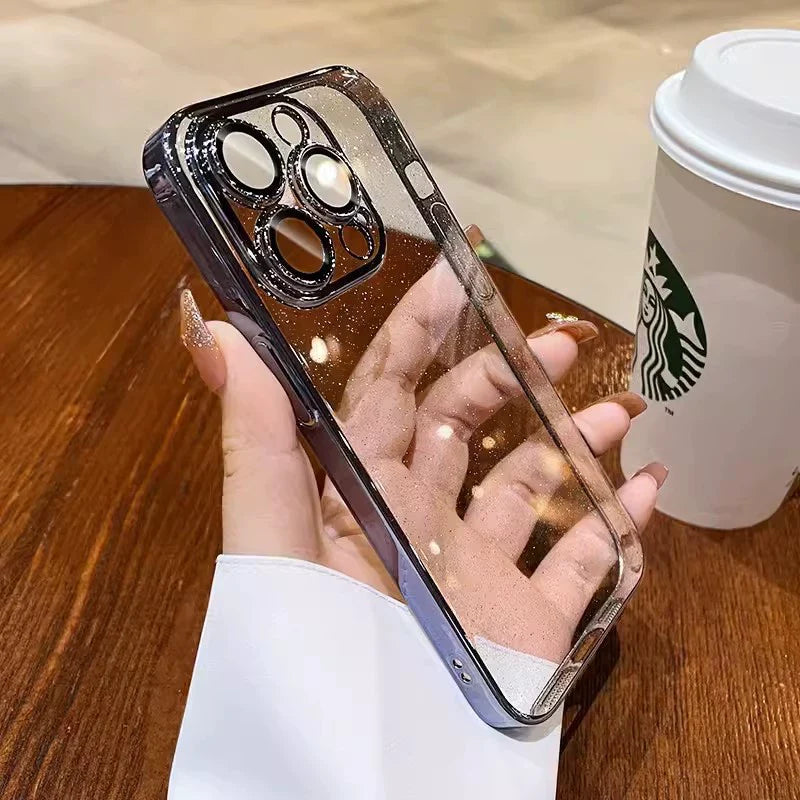 【Hot Sale 💖】Shine Like a Star! 🌟 Ultimate Transparent Glitter Case for iPhone – Glamour & Protection in One