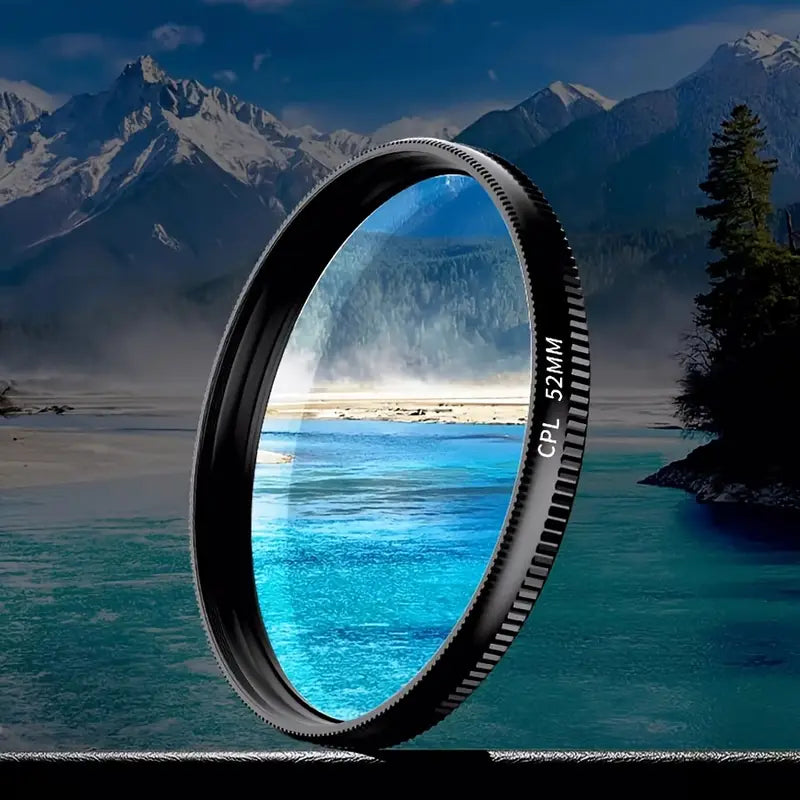 Phone Lens CPL Polarizer Filter - Clip-on Phone CPL Polarizer Filter Lens | Multi-Coated Glass Clip-on Circular Polarizer Lens Filter | CPL Filter | Circular Lens Filter Clip-On 52mm Polarizing Filter