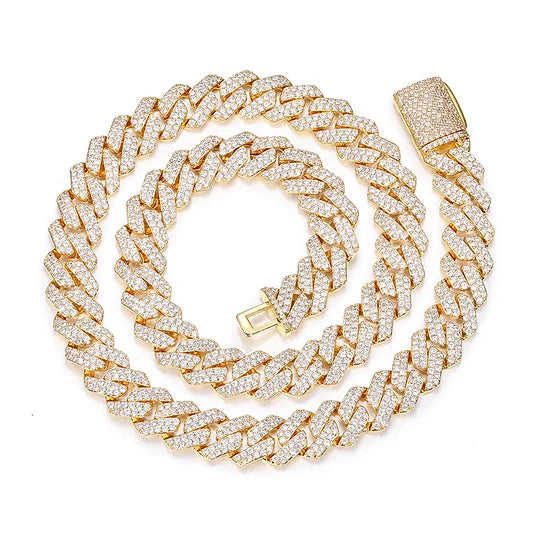 【🔥Limited time two piece offer】15MM Classic Cuban Link Chain – The Crown Jewel of Style