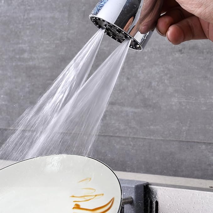 Universal faucet head, rotating kitchen faucet head